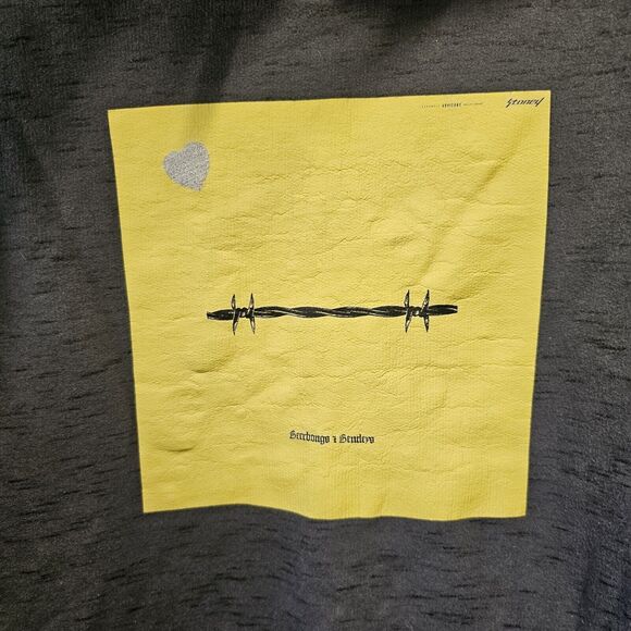 POST MALONE HOODIE ORIGINAL‎ ALBUM COVER BEERBONGS & BENTLEYS BURNSIDE LARGE - Picture 5 of 7